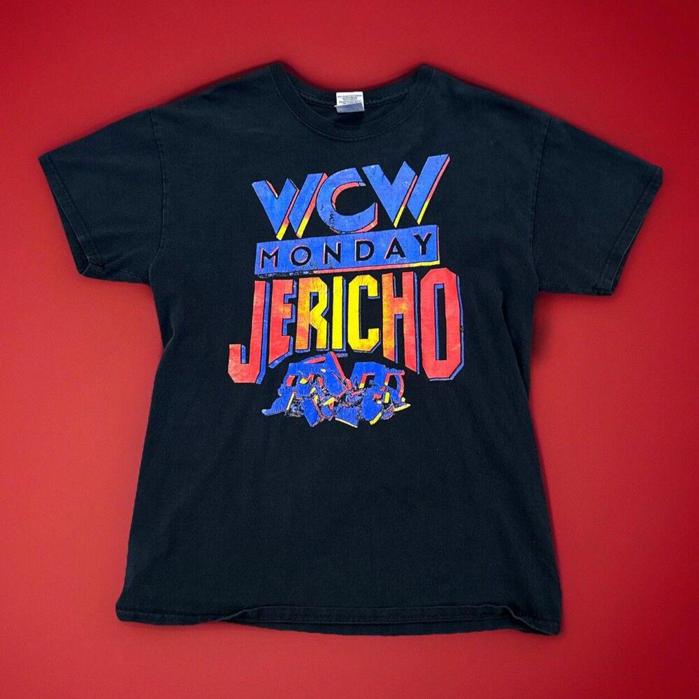 Vintage Wcw Wrestling Monday Jericho Jerichoholics Anonymous Gildan Small Shirt